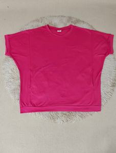 เสื้อยืดผู้หญิงไซส์ใหญ่ 4XL ลำลอง ใส่สบายช่วงฤดูร้อน สีพื้น คอกลม แขนสั้น ผ้าถัก ผสมสแปนเด็กซ์/โพลีเอสเตอร์ แห้งเร็ว - Product Image 5