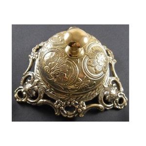 Campana de Mesa de Aluminio Estilo Antiguo, Campana de Mesa de Aluminio Vintage para Restaurante, Oficina, Cocina, con Botón de Presión Manual - Product Image 4