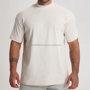 Camiseta de Hombre de 280 g/m², 100 % Algodón, Talla Grande, Logotipo Bordado Personalizado, Hombros Caídos - Product Image 2