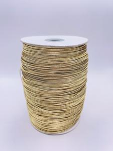 เชือกยางยืดโพลีเอสเตอร์สีทองเมทัลลิกแบบถัก เป็นมิตรกับสิ่งแวดล้อม สำหรับใช้ในงานสิ่งทอภายในบ้าน กระเป๋า เสื้อผ้า รองเท้า - Product Image 6