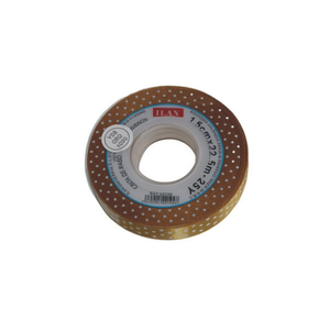 Nastro dorato a pois Ilan da 1,5 cm, 25 iarde, per artigianato e decorazioni - Product Image 1