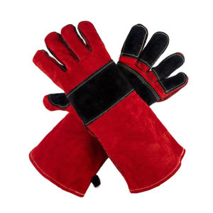 New Trending Product Safety Cowhide Leather Heat Resistant Welding <b>Gloves</b> Breathable Anti-Slip Working <b>Gloves</b> <b>For</b> Welder Work - Product Image 1