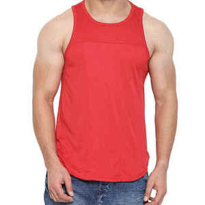 Débardeurs côtelés pour hommes de haute qualité, coupe carrée, style stringer, en polyester, pour la gym et l'entraînement, vente en gros personnalisée - Product Image 6