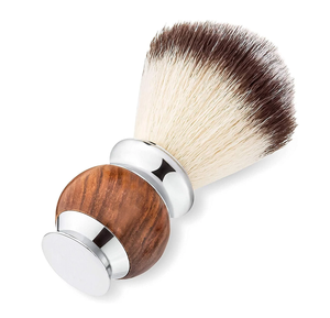 Pinceau à raser personnalisé pour hommes, poils synthétiques doux, base en bois, cadeau - Product Image 6