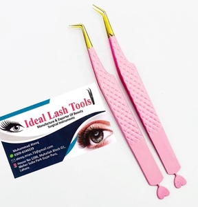 Pince à cils de précision anti-magnétique à pointe lisse, outil professionnel pour l'application d'extensions de cils en volume - Product Image 1