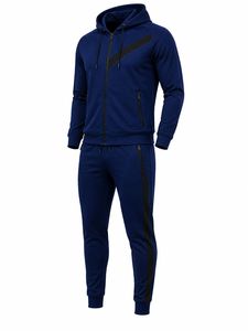 Long Sleeves Men Tracksuit Winter Hooded Casual Solid Hot Selling Wholesale Price Men Tracksuit Made in High Quality - Product Image 5