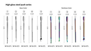 KAAMIR INSTRUMENTS Empujador de Cutículas Cuadrado de Acero Inoxidable Premium, Herramienta de Manicura de Doble Uso Reutilizable, Instrumento de Salón de Alta Calidad - Product Image 2