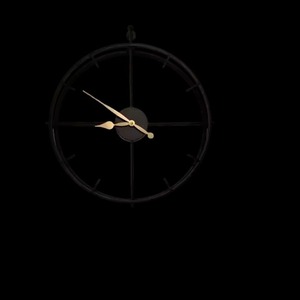 Industrial Metal Wall Clock <b>Round</b> Analog Quartz Design Antique Style Living Room Decor Silent <b>Battery</b> Powered Wall Clock - Product Image 6