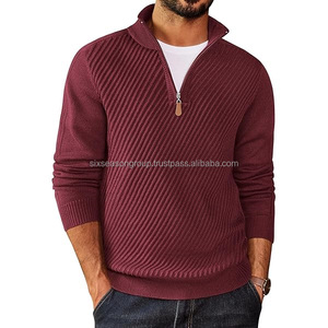 <b>Men's</b> Sweaters Wool Cashmere Blend Heavyweight Patchwork Front Logo Stylish <b>Long</b> <b>Cardigan</b> - Product Image 2