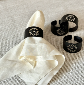 Anneau de serviette en métal pour fête, forme papillon, avec design original en fonte de qualité supérieure, porte-serviettes de table - Product Image 3