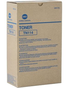 Cartouche de toner noir authentique Konica Minolta TN-114, rendement 22000, 2 pièces, emballage original en vrac - Product Image 3