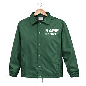 Veste de coach pour homme, OEM, hiver, respirante, imperméable, surdimensionnée, décontractée, avec logo personnalisé, fermeture éclair sur le devant, taille plus - Product Image 5