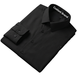 Chemises Oxford en coton respirant pour hommes, manches longues, style business décontracté, vente en gros OEM - Product Image 2