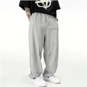กางเกงวอร์มทรงตรงผ้าแคนวาสเอวกลาง ดีไซน์ยอดนิยม คุณภาพสูง ขายดี - Product Image 1