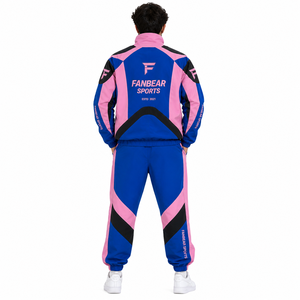 <b>Mens</b> Winter Casual Hooded Solid Outdoor Windbreaker <b>Suit</b> <b>Waterproof</b> Jacket and Pants OEM Manufacturer - Product Image 2