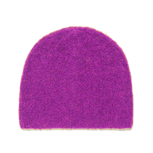 Gorro de Punto Acrílico Morado, Gorro de Invierno Tejido a Mano, Gorro Unisex para Adultos - Product Image 1