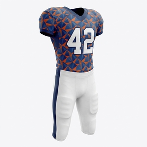Breathable Plus Size Polyester American Football Uniform Custom Teamwear Quick Dry Long Lasting Sublimation Printing for - Product Image 1