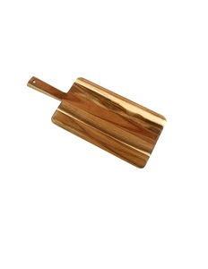 Tabla de cortar de madera ecológica hecha a mano para cocina, para cortar verduras, frutas, carne, pan, queso, madera natural duradera - Product Image 1