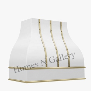 Fournisseur personnalisé de hotte de cuisine hotte de cuisine en acier inoxydable finition blanche cheminée de cuisine - Product Image 3
