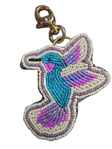 Llavero de Lujo Ecológico con Cuentas y Bordado de Corazón Volador, Accesorio Hecho a Mano con Forma de Corazón para Bolsos, Ideal para Aniversarios de Boda - Product Image 3