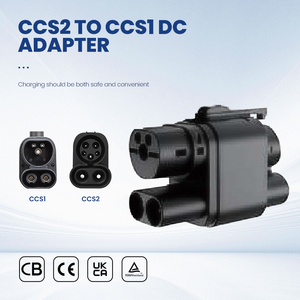 อะแดปเตอร์ชาร์จรถยนต์ไฟฟ้า CCS2 เป็น CCS1 ได้รับการรับรองมาตรฐาน CE ใหม่  ตัวแปลงชาร์จเร็วแบบ DC  IEC62196 สำหรับรถยนต์ไฟฟ้ารุ่นยุโรปและอเมริกา - Product Image 5