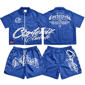 Short Sleeve Windbreaker <b>Jacket</b> & Shorts Set Lightweight Outdoor Wear Custom Design <b>Men</b> <b>Summer</b> Short Sleeve Windbreaker Set - Product Image 4