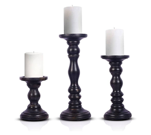 Candelabros de Madera Tallados a Mano para Bodas, Portavelas para Decoración del Hogar, Mesa, Ramadán, por MULTI CRAFT - Product Image 1