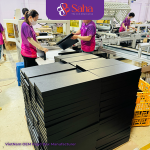 Cajas de Papel Kraft Reciclables con Estampado en Relieve de Materiales Biodegradables, Laminación Mate, Personalizables, Hechas a Mano, con Estampado en Lámina Dorada - Product Image 2