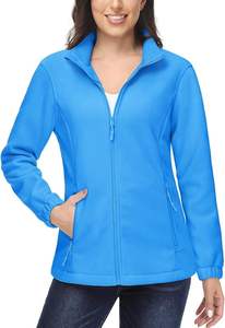 Chaqueta Acolchada de Forro Polar para Mujer, con Cierre, Ligera, Suave, Cálida, con Capucha, Mangas Largas, Bolsillos, Invierno, 100% Poliéster, Tejido de Punto - Product Image 4
