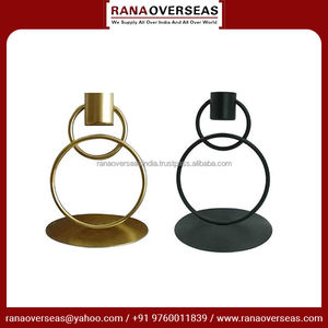 Bougeoir en fer le plus vendu avec anneau idéal pour la décoration de mariage et de fête à un prix raisonnable auprès d'un fournisseur de confiance - Product Image 2