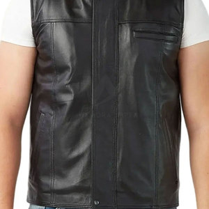 Chaleco de Cuero para Hombre Hecho a Medida 2026, Precio al por Mayor, Material de Cuero Transpirable y Duradero de Alta Calidad - Product Image 6