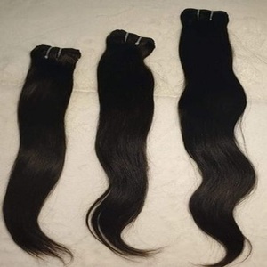 Extensiones de pelo humano indio natural virgen ondulado y liso sin procesar, suministro a granel al por mayor - Product Image 5