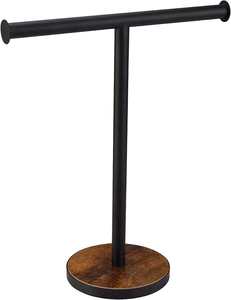 Soporte para Toallas de Mano, de Madera, con Base Pesada, Independiente, para Baño, Cocina, Encimera, Tocador - Product Image 1