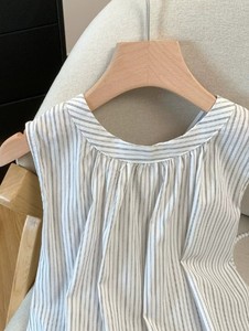 Chemisier décontracté uni à manches longues pour femme, taille naturelle, design simple, ourlet à volants, coupe régulière, avec nœud, idéal pour l'été - Product Image 6