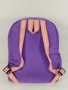Sac à dos scolaire ORKID personnalisé en polyester violet avec poche avant zippée, léger et imperméable, pour étudiants et enfants, 20-36L - Product Image 4