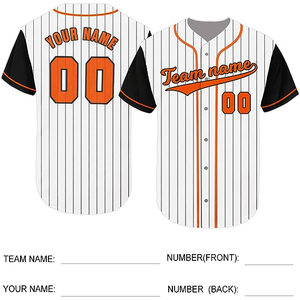 Nouvelles tenues de baseball pour hommes adultes, respirantes, séchage rapide, 100% polyester, haute qualité, personnalisables pour la vente en ligne - Product Image 3