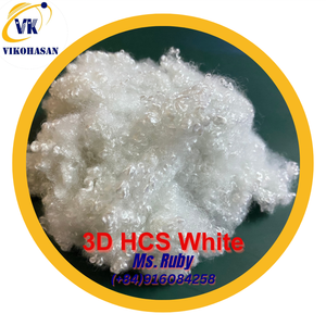 Fibra sintética cortada de poliéster HCS 100%, fibras huecas conjugadas recicladas, fabricante de Vietnam, Material de relleno de finura 3D 7D - Product Image 3