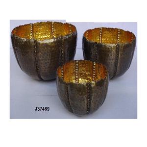 Aluminum <b>T</b> <b>Light</b> Votive With Ceramic Finish Hammered Patterns Coloured Votive Home Diwali Festive Votive Decoration Metal Crafts - Product Image 4