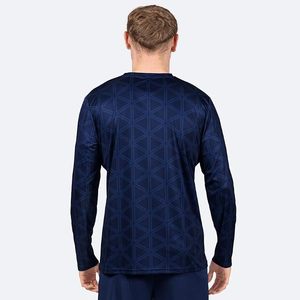<b>Men</b>’s Geo <b>Long</b> Sleeve Soccer Kit – Adult Uniform Set with Shirt, Shorts & <b>Socks</b> – Quick Dry Polyester – XS-XXL - Product Image 2
