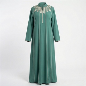 Abaya de Mujer de Estilo Modesto, Transpirable y de Secado Rápido, en Chifón de Color Personalizado, Servicios OEM de Alta Calidad, Vestidos Largos Islámicos - Product Image 1