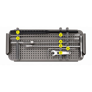 Kit d'instruments pour vis canulées en traumatologie, collection complète d'instruments chirurgicaux orthopédiques pour la réparation osseuse et la pose d'implants - Product Image 5