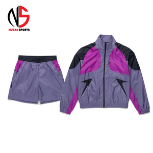 ชุดแจ็คเก็ตกันลมไนลอนแบบยูนิเซ็กซ์ปรับแต่งได้และกางเกงขาสั้นวิ่งออกกำลังกาย ชุดลำลอง 2 ชิ้น สำหรับออกกำลังกายและฟิตเนสสำหรับผู้ชาย ฤดูหนาว ไซส์พลัส2026 - Product Image 1