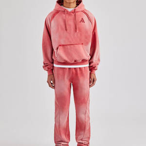 Nouveau Survêtement Homme Hiver 2026 – Sweat à Capuche Grande Taille en Coton 100% Délavé à l'Acide, Qualité Supérieure, Couleur Personnalisable - Product Image 1