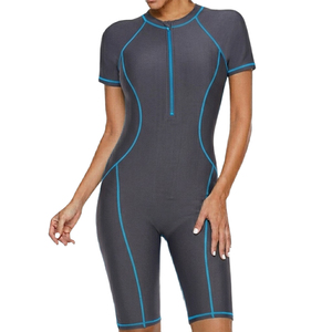 Traje de Baño de Una Pieza para Mujer, de Nailon y Elastano, Secado Rápido, UPF50+, Sin Espalda, Sin Mangas, para Playa - Product Image 2