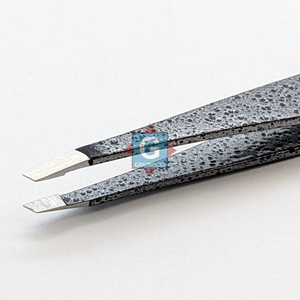 Pince à épiler sourcils style pierre, pointe inclinée, en acier inoxydable, précision et durabilité - Product Image 4