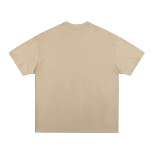 เสื้อยืดคอกลมแขนสั้นผู้ชาย สไตล์สตรีทลำลอง ทรงปกติ ผ้าฝ้ายเจอร์ซีย์ 100% ระบายอากาศได้ดี โลโก้ด้านหน้า - Product Image 2