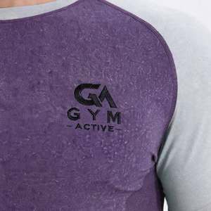 GYM ACTIVE <b>Men's</b> High Street Silk Screen Printed Custom Jersey <b>T</b>-<b>Shirts</b> 95% Cotton 5% Spandex 180g <b>Curved</b> <b>Hem</b> Eco-Friendly Quick - Product Image 6