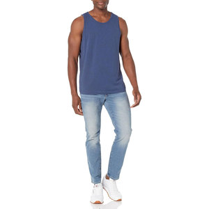 Camiseta sin Mangas para Hombre, 100% Algodón, Lisa, Teñida, de Alta Demanda, Diseño Personalizable, Estilo Urbano - Product Image 4