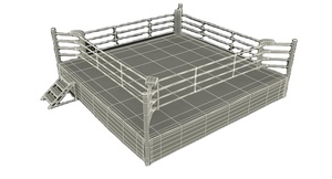 Equipo de artes marciales personalizado de fábrica de alta calidad anillo de boxeo piso al por mayor anillo personalizado falda lateral de alta calidad personalizado - Product Image 2