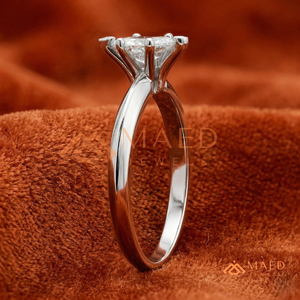 925 Sterling <b>Silver</b> Marquise Cut Engagement <b>Ring</b> Women <b>Solitaire</b> American Diamond CZ Wedding <b>Ring</b> Minimal Fine Jewelry - Product Image 2